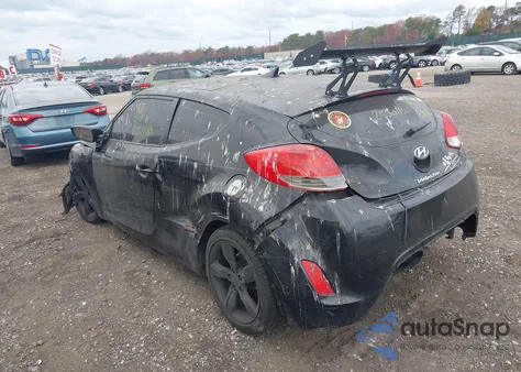 2013 Hyundai Veloster Base W/Black from USA, damaged, VIN KMHTC6AD9DU144763